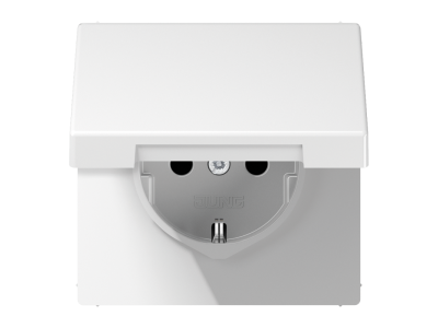 pim-110646 JUNG LS 1520 KL WW KLAPIGA PISTIKUPESA VALGE IP44