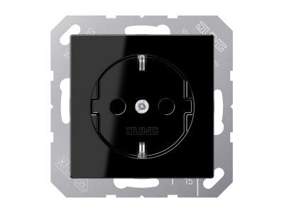 pim-159436 JUNG A 1520 KI SW PISTIKUPESA LASTEKAITSMEGA MUST