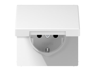 pim-159459 JUNG LS 1520 KI KL WW PISTIKUPESA LASTEKAITSMEGA KLAPIGA IP44 VALGE