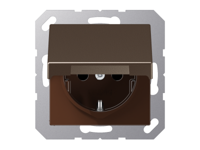 pim-159676 JUNG A1520BF KL MO PISTIKUPESA KLAPIGA IP44 MOCCA