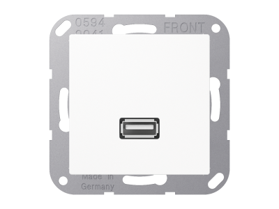 pim-159741 JUNG 1122 WW USB-PESA 2.0 VALGE