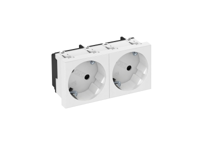 pim-2269370 STD-D3S RW2 KAITSEKONTAKTIGA PISTIKUPESA 2-NE 33° 16A 250V POLAARVALGE RAL9010