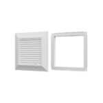 Duo Smart KWO 135 Ø100 (ventilatsioonivõre valge ümmarguse äärikuga)