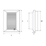 DUO SMART KWO 135 Ø100 ventilatsioonikaas (must, ümmarguse äärikuga)