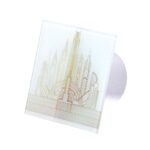 Veroni Glass 100 S-P (koduventilaator tagasilöögiklapiga) valge Gold Castle