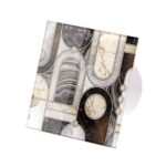 Veroni Glass 100 WCH-P (koduventilaator tagasilöögiklapiga) valge Mosaic Marble