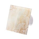 Veroni Glass 120 WC (koduventilaator) valge White Gold Leafs