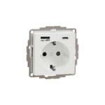 Merten system m pistikupesa mk vk+usb a+c polaarvalge