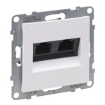 SUNO SIDEPESA 2 x RJ45 CAT6A UTP VALGE