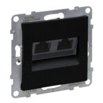 SUNO SIDEPESA 2 x RJ45 CAT6 UTP MUST