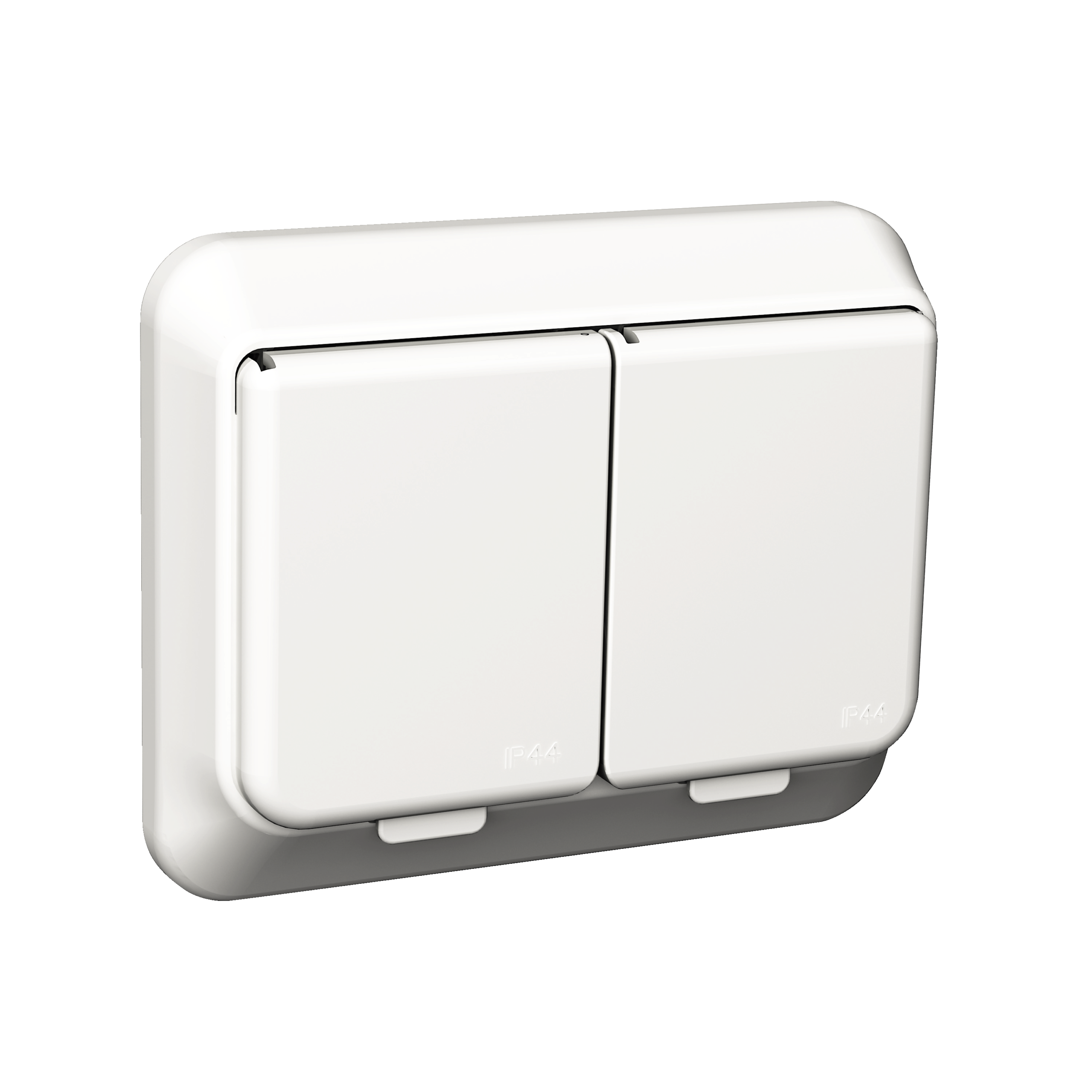 Exxact pistikupesa 2-ne maand. 16a ip44 valge Exxact pistikupesa 2-ne maand. 16a ip44 valge