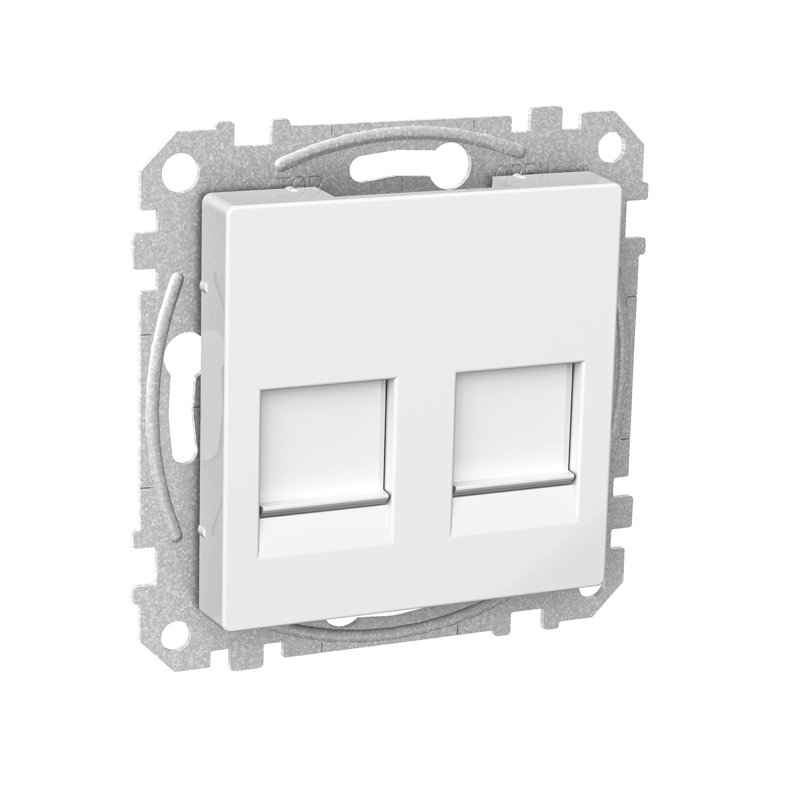 EXXACT KATTEPLAAT 2xRJ45 AMP OTSE VALGE EXXACT KATTEPLAAT 2xRJ45 AMP OTSE VALGE