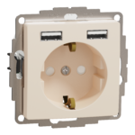 SEDNA DESIGN PISTIKUPESA MAANDUSEGA VK +2xUSB BEEŽ