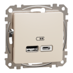 Sedna design usb laadija a+c 2,4a beež
