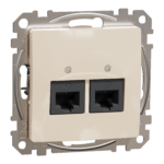 SEDNA DESIGN SIDEPESA 2xRJ45 CAT6 UTP BEEŽ