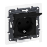 Niloe step pistikupesa 1-ne maand lk vk ip44 must