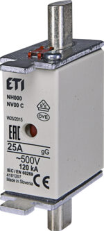 WT-00C/GG 25A NH000 gG sulavkaitse 500V WT-00C/GG 25A NH000 gG sulavkaitse 500V