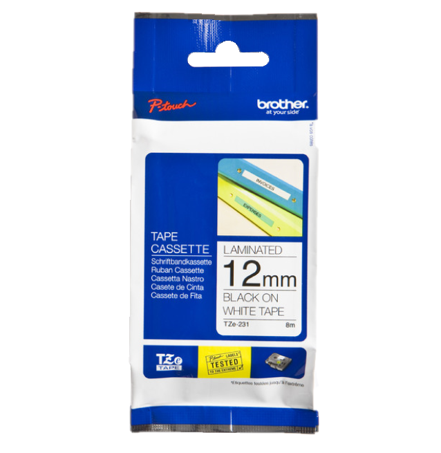 SILDIPRINTERI LINT 12mm MUST TEKST VALGEL SILDIPRINTERI LINT 12mm MUST TEKST VALGEL