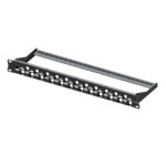 19″ PATCH PANEEL TÜHI 24-PESA CAT6a NIHKES
