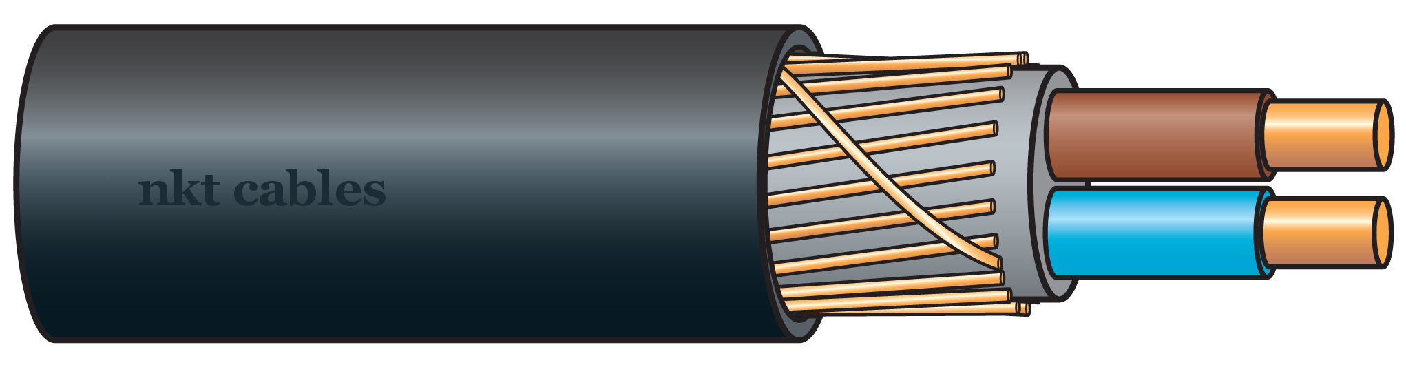 JÕUKAABEL 1kV XCMK/EXQJ HF 2×2,5/2,5 T500 Dca JÕUKAABEL 1kV XCMK/EXQJ HF 2×2,5/2,5 T500 Dca