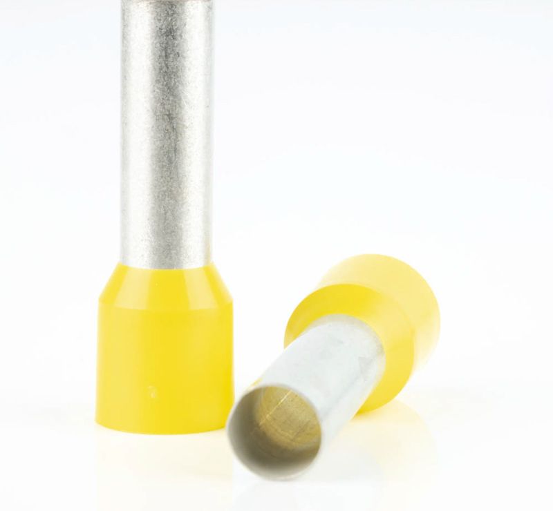 OTSAHÜLSS ISOLEERITUD 1,0/8 KOLLANE 500tk/PAKK OTSAHÜLSS ISOLEERITUD 1,0/8 KOLLANE 500tk/PAKK