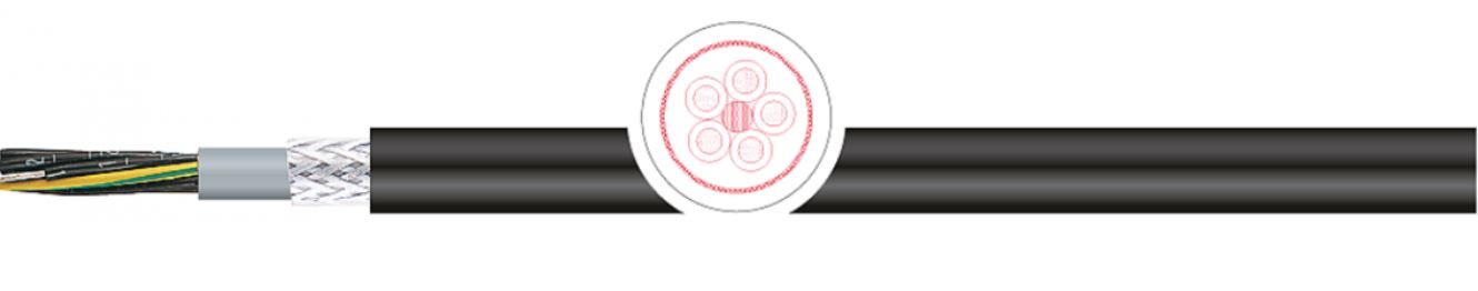 KONTROLLKAABEL VARJESTATUD ÖPVC-JZ-YCY 4G4 1kV T500 KONTROLLKAABEL VARJESTATUD ÖPVC-JZ-YCY 4G4 1kV T500