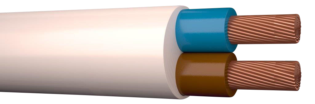 PAINDKAABEL H05VV-F 2×1,5 VALGE R100 Eca PAINDKAABEL H05VV-F 2×1,5 VALGE R100 Eca